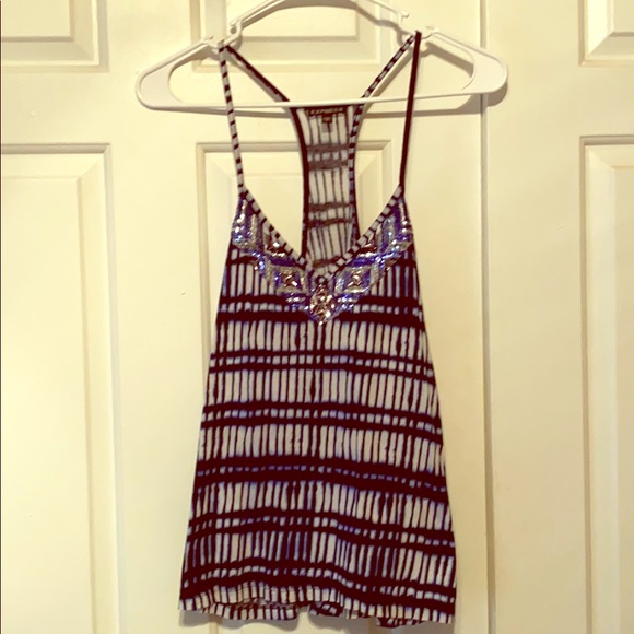 Express tie dye sequin tank - Picture 1 of 2